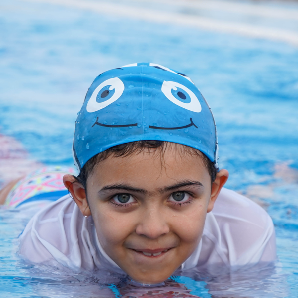 Huna Swimming Cap - Blue (Kids) - Image 4